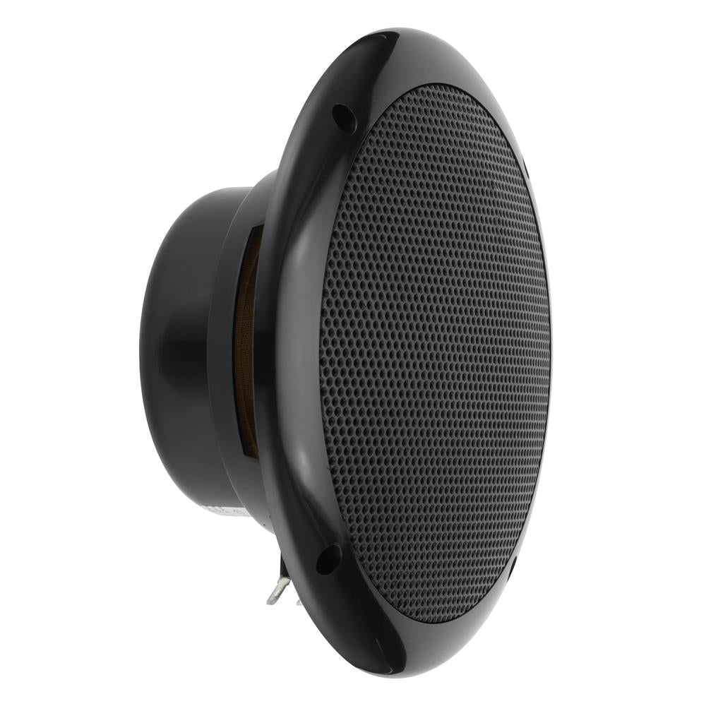 Bassface GT Audio GT-SPL6.2B 4Ohm 2x75w RMS Marine Grade Waterproof Full Range Speakers (Black) Pair