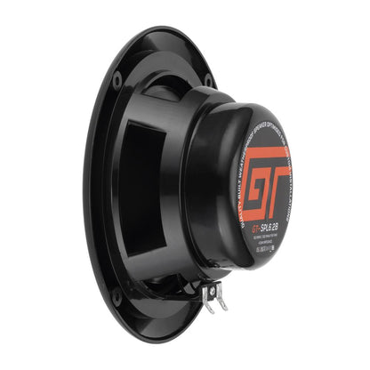 Bassface GT Audio GT-SPL6.2B 4Ohm 2x75w RMS Marine Grade Waterproof Full Range Speakers (Black) Pair
