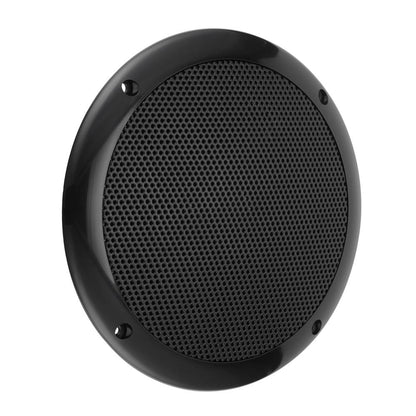 Bassface GT Audio GT-SPL6.2B 4Ohm 2x75w RMS Marine Grade Waterproof Full Range Speakers (Black) Pair