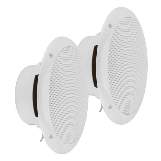 Bassface GT Audio GT-SPL6.2W 4Ohm 2x75w RMS Marine Grade Waterproof Full Range Speakers (White) Pair