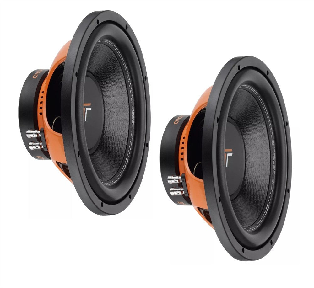 Bassface GT Audio GT-SW12/4 x2 12'' 30cm 2x4Ohm DVC Subwoofer 200w RMS (Sealed/Ported Enclosures)