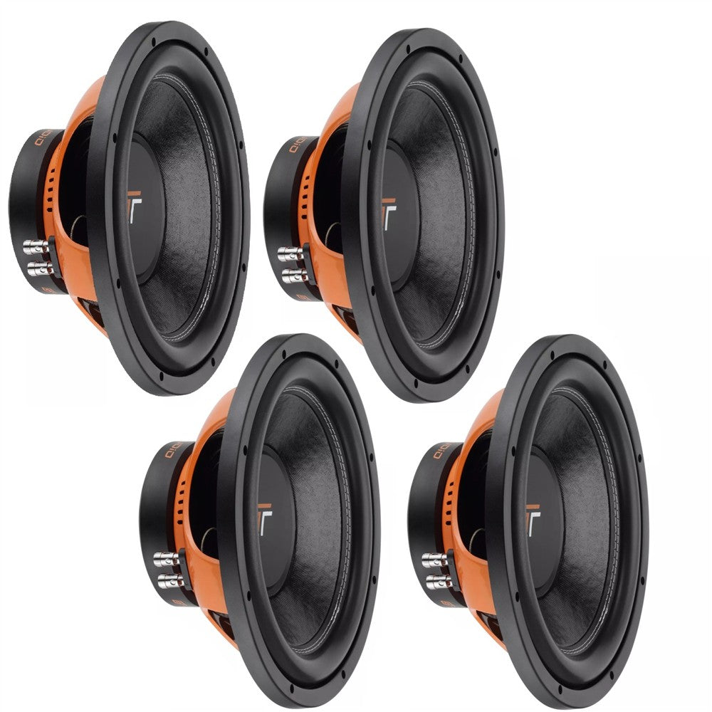 Bassface GT Audio GT-SW12/4 x4 12'' 30cm 2x4Ohm DVC Subwoofer 200w RMS (Sealed/Ported Enclosures)