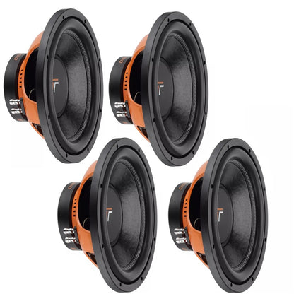 Bassface GT Audio GT-SW12/4 x4 12'' 30cm 2x4Ohm DVC Subwoofer 200w RMS (Sealed/Ported Enclosures)