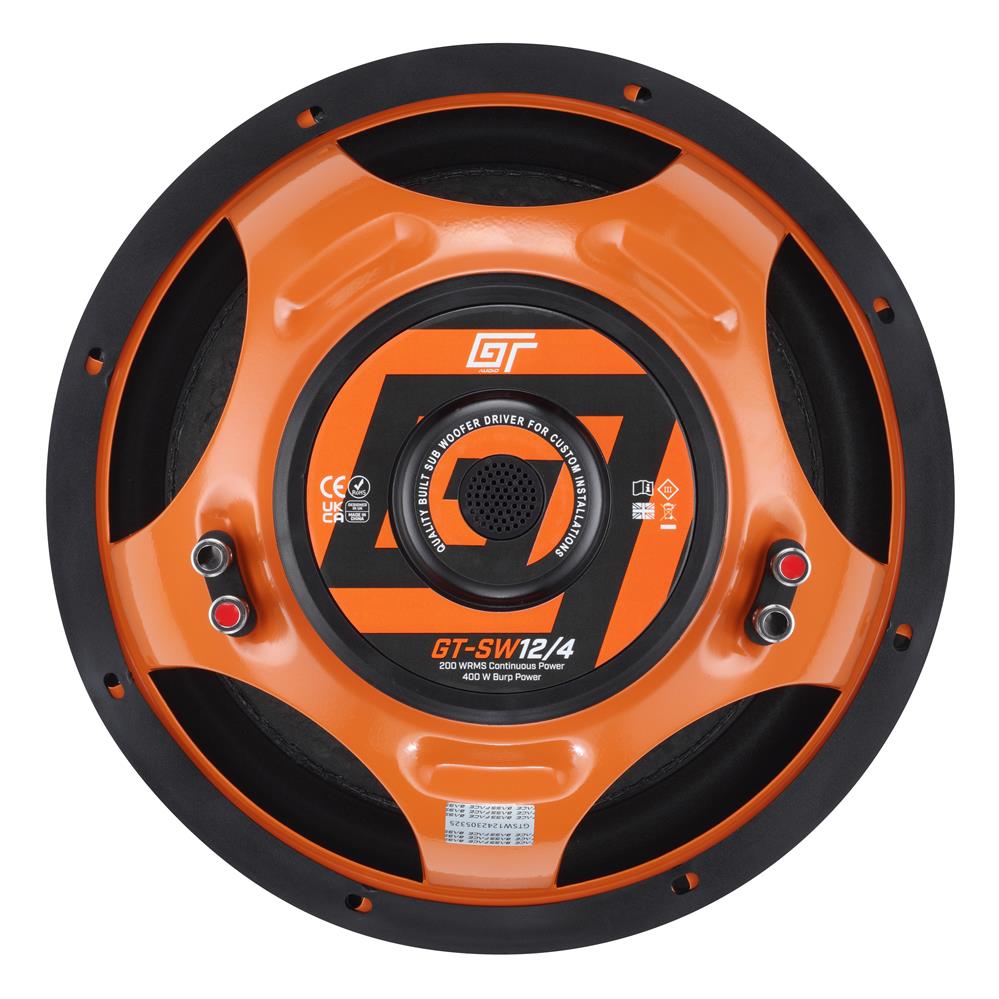 Bassface GT Audio GT-SW12/4 x3 12'' 30cm 2x4Ohm DVC Subwoofer 200w RMS (Sealed/Ported Enclosures)