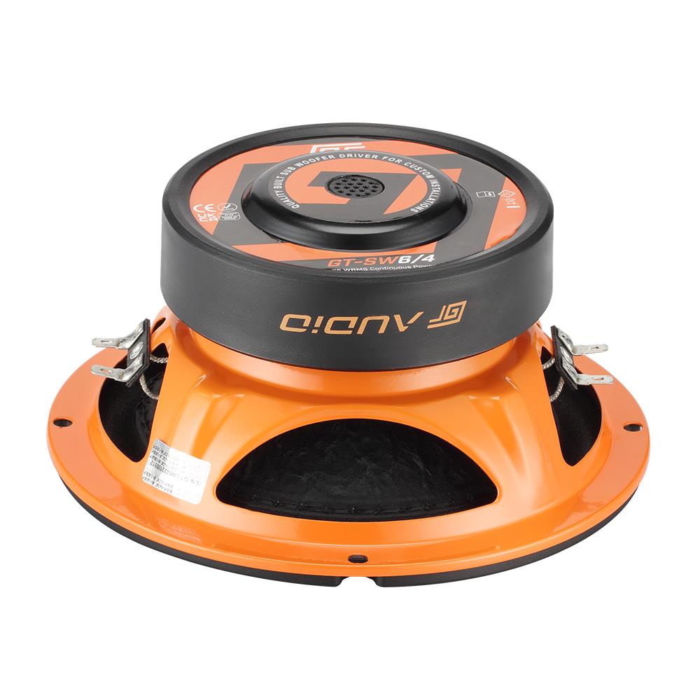 Bassface GT Audio GT-SW6/4 6.5" 16.5cm 2x4Ohm DVC Subwoofer 75w RMS (Sealed/Ported Enclosures/Free Air)