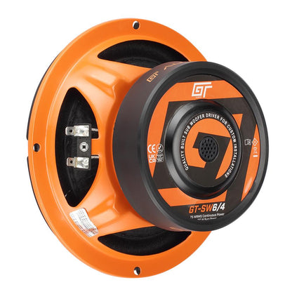 Bassface GT Audio GT-SW6/4 6.5" 16.5cm 2x4Ohm DVC Subwoofer 75w RMS (Sealed/Ported Enclosures/Free Air)