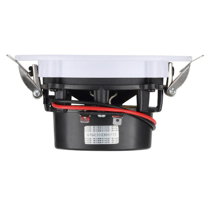 Bassface GT Gear GTG-C31LED 4" 10cm 8Ohm 2x60w RMS Waterproof Ceiling Speakers / 6500K LED Downlighters Pair