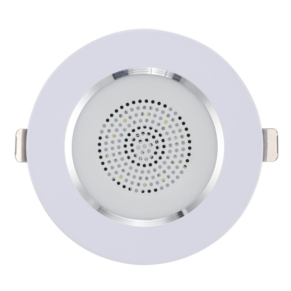 Bassface GT Gear GTG-C31LED 4" 10cm 8Ohm 2x60w RMS Waterproof Ceiling Speakers / 6500K LED Downlighters Pair