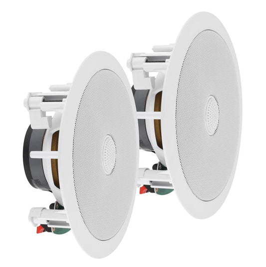 Bassface GT Gear GTG-C65 8" 20cm 8Ohm 2x150w RMS 2-Way Home Ceiling Speakers Pair