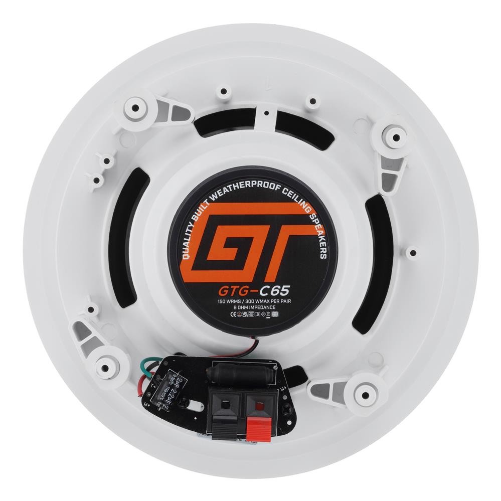 Bassface GT Gear GTG-C65 8" 20cm 8Ohm 2x150w RMS 2-Way Home Ceiling Speakers Pair