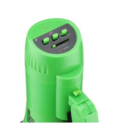 Bassface GT Gear GTG-MP15G 30W Battery Powered High Power Handheld Megaphone (Green)
