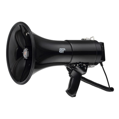 Bassface GT Gear GTG-MP25 50W Professional Type PA Handheld Megaphone With Wired Microphone & Shoulder Strap