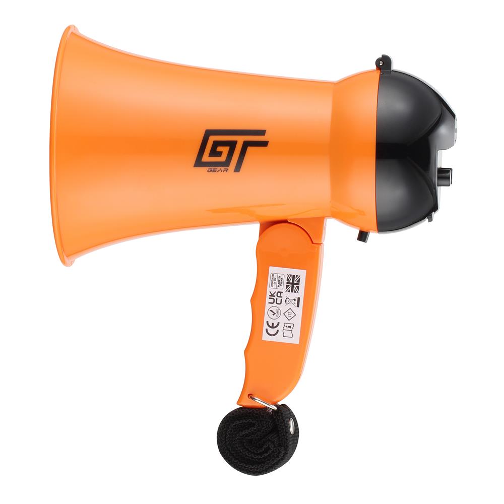 Bassface GT Gear GTG-MP5 10W Battery Powered Super Compact Handheld Briefing Megaphone