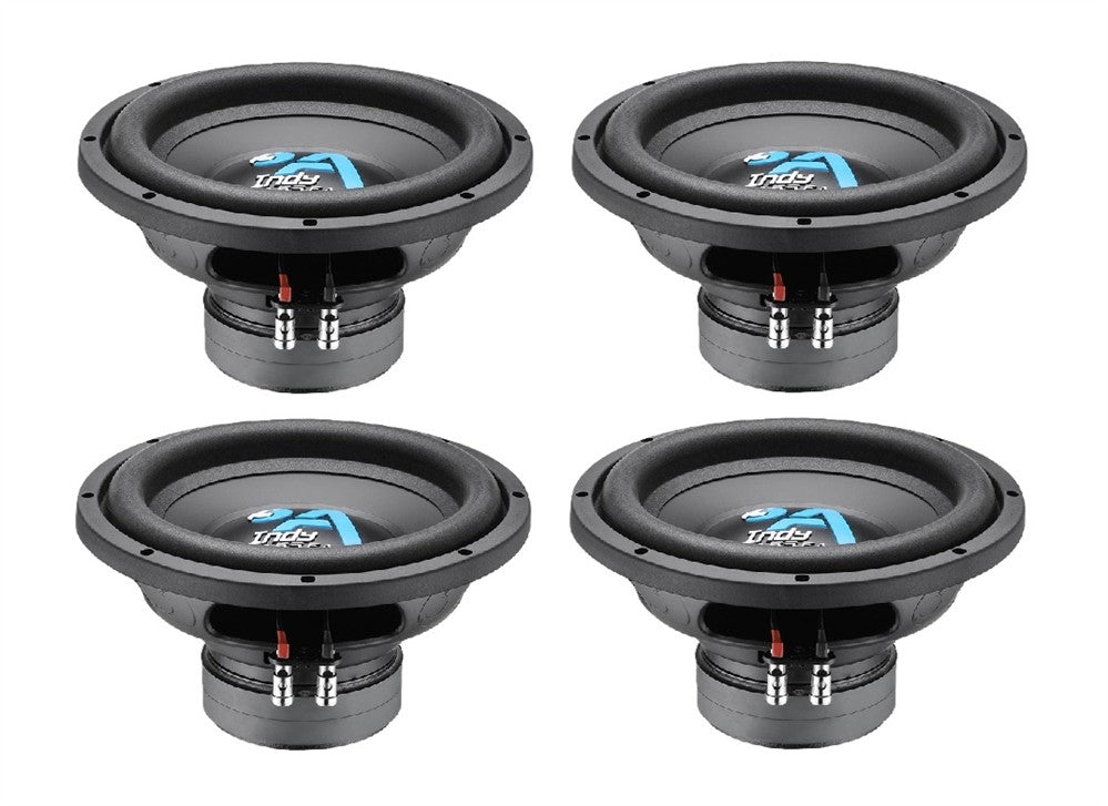 Bassface Indy A10/4 10" 25cm 4Ohm Loud & Musical Subwoofer 250w RMS (Sealed Enclosures) x4