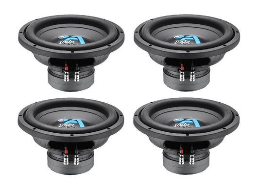 Bassface Indy A10/4 10" 25cm 4Ohm Loud & Musical Subwoofer 250w RMS (Sealed Enclosures) x4