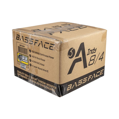 Bassface Indy A8/4 8" 20cm 4Ohm Loud & Musical Subwoofer 200w RMS (Sealed Enclosures)