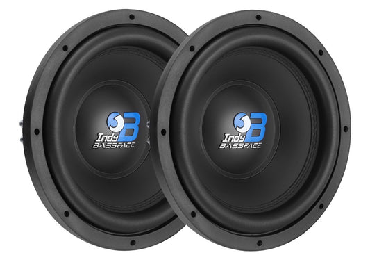 Bassface Indy B12/2 12" 2x2Ohm DVC Subs 600w RMS (Sealed/Ported Enclosures) PAIR