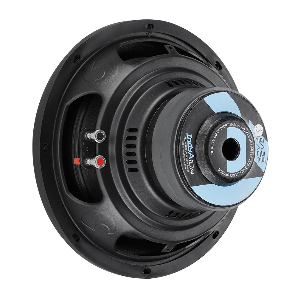 Bassface Indy A10/4 10" 25cm 4Ohm Loud & Musical Subwoofer 250w RMS (Sealed Enclosures)