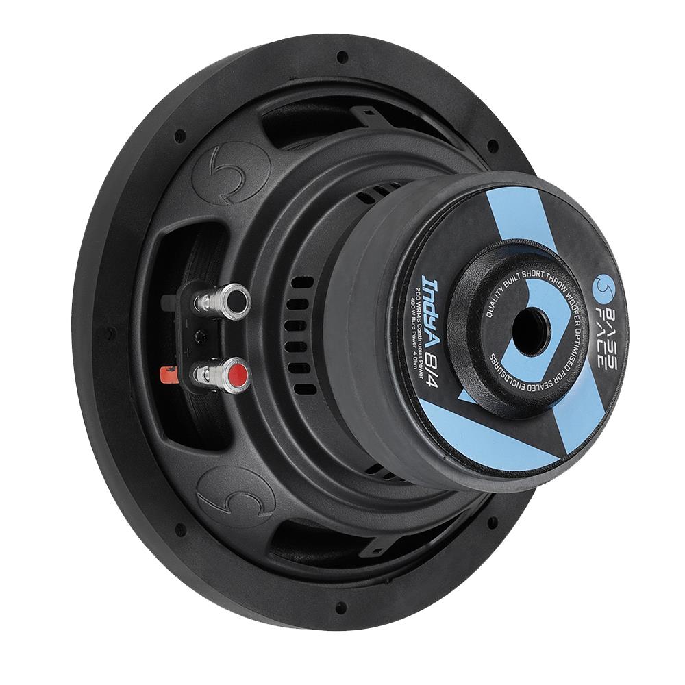 Bassface Indy A8/4 8" 20cm 4Ohm Loud & Musical Subwoofer 200w RMS (Sealed Enclosures)