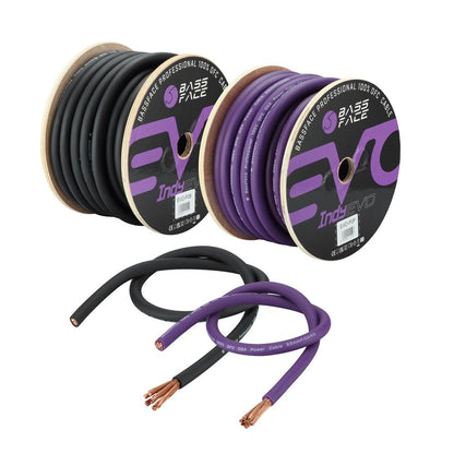 Bassface EVO-P0P 100% OFC 0AWG (53mm) Purple Power Cable 4655 Strand 15m Roll