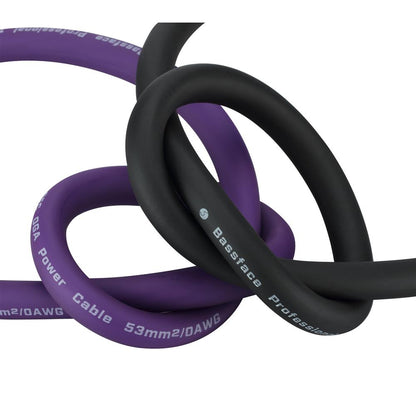 Bassface EVO-P0P 100% OFC 0AWG (53mm) Purple Power Cable 4655 Strand 15m Roll