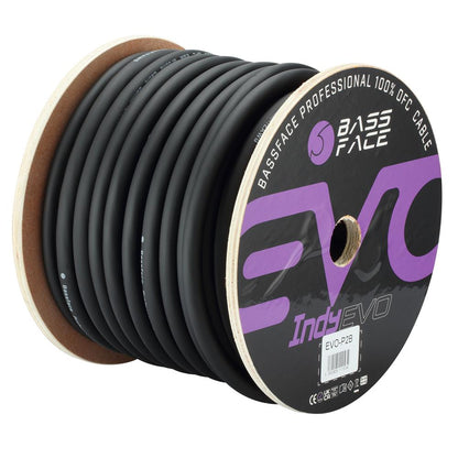 Bassface EVO-P2B 100% OFC 2AWG (33mm) Black Earth Cable 2940 Strand 30m Roll
