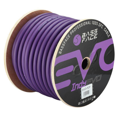 Bassface EVO-P2P 100% OFC 2AWG (33mm) Purple Power Cable 2940 Strand 30m Roll
