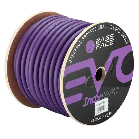 Bassface EVO-P2P 100% OFC 2AWG (33mm) Purple Power Cable 2940 Strand 30m Roll