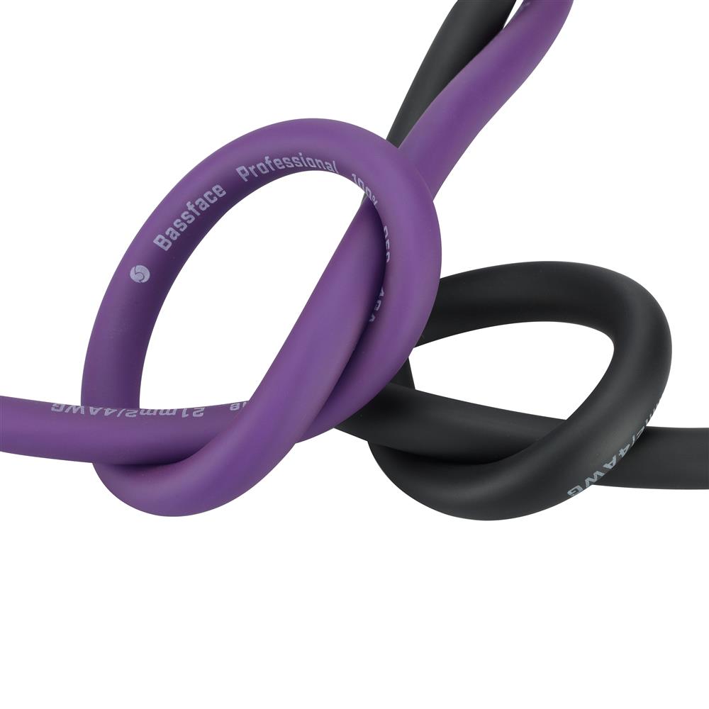 Bassface EVO-P4P 100% OFC 4AWG (21mm) Purple Power Cable 1862 Strand 30m Roll