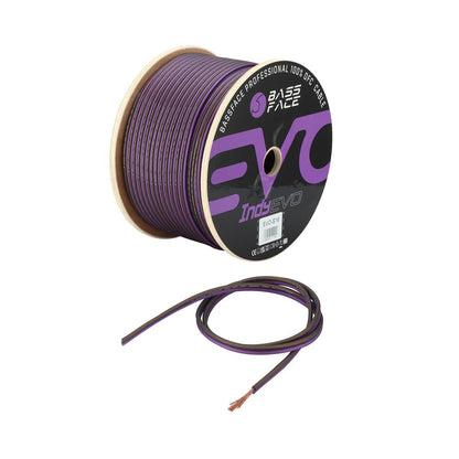 Bassface EVO-S16 100% OFC 16AWG (2x1.31mm) Purple/Black Speaker Cable 150m Roll