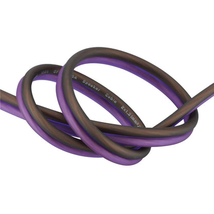 Bassface EVO-S16 100% OFC 16AWG (2x1.31mm) Purple/Black Speaker Cable 150m Roll