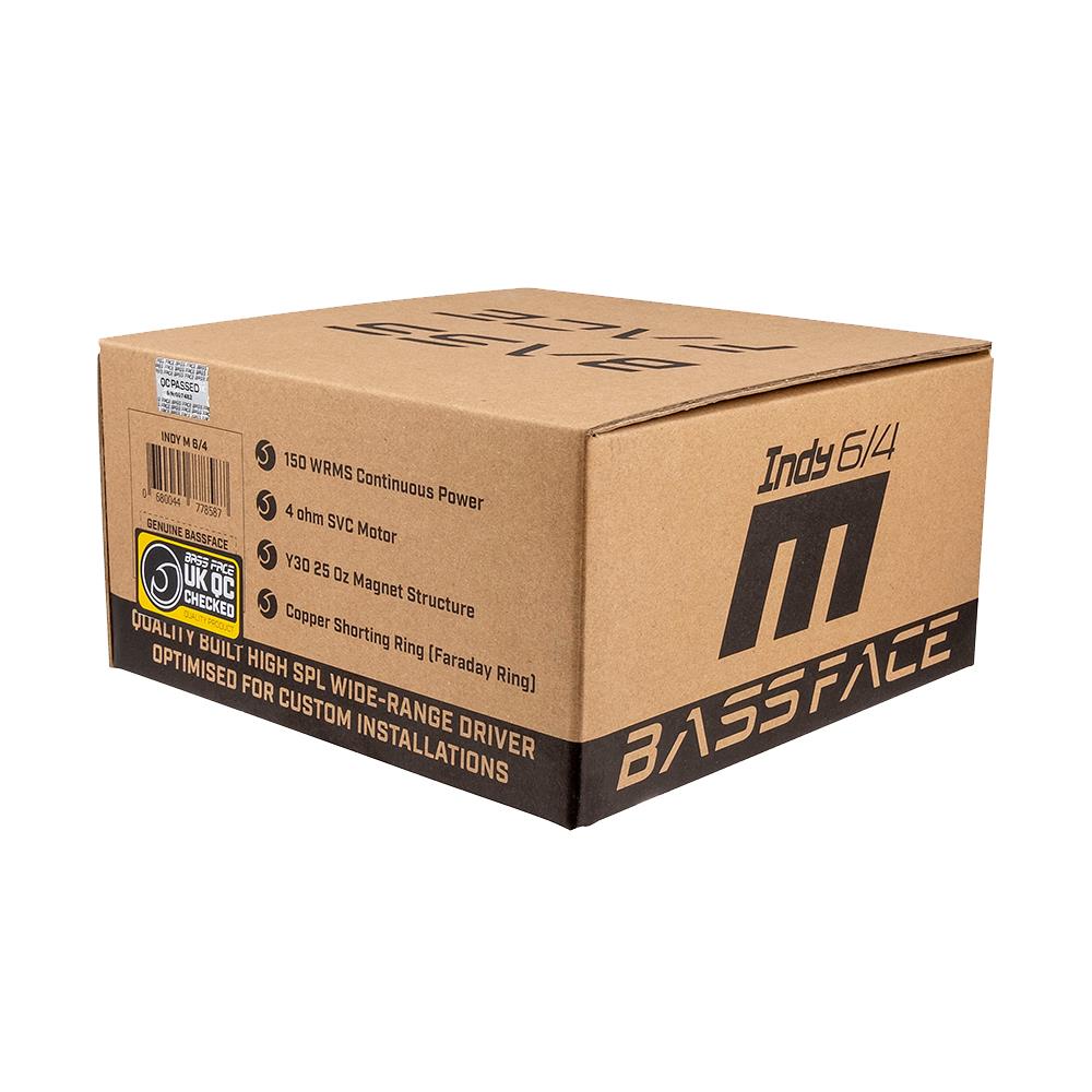 Bassface Indy M6/4 6.5" 16.5cm 4Ohm 150w RMS Wide Band Pro Audio/Car Midrange Speaker