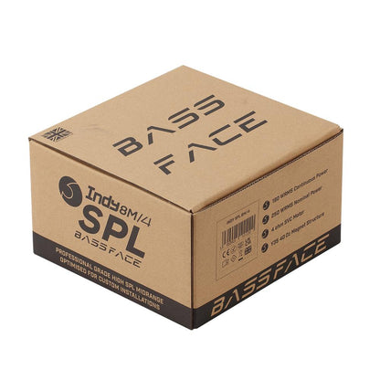 Bassface Indy SPL8M/4 8" 20cm 4Ohm 250w RMS Pro Audio/Car Midrange Speaker