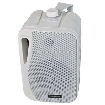 Bassface SPLBOX.2 4Ohm 2x100w RMS Waterproof Outdoor Mini Box Speakers (White) Pair