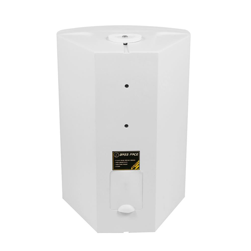 Bassface SPLBOX.3W 8Ohm 2x150w RMS Waterproof Large Outdoor Box Speakers (White) Pair