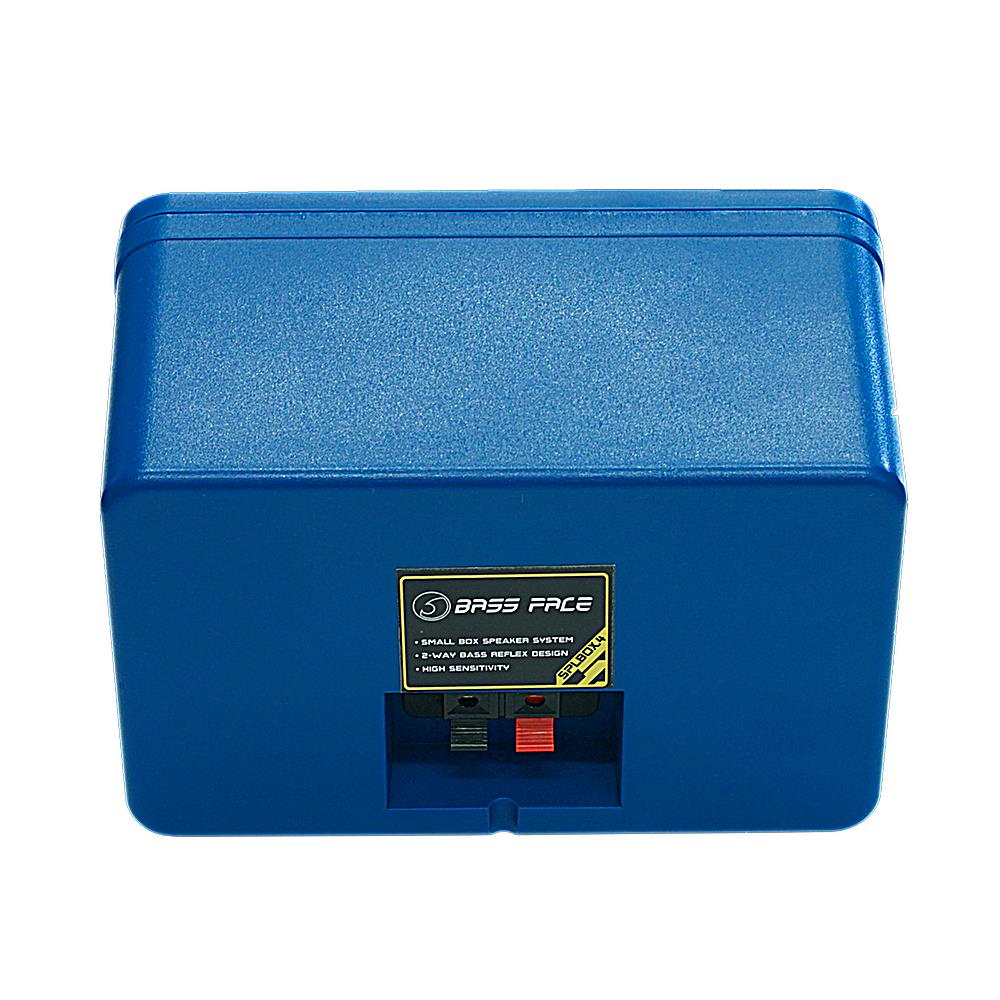 Bassface SPLBOX.4BL 4Ohm 2x50w RMS Waterproof Outdoor Mini Box Speakers (Blue) Pair