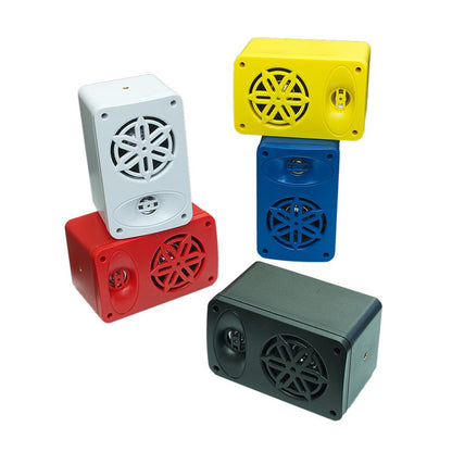 Bassface SPLBOX.4BL 4Ohm 2x50w RMS Waterproof Outdoor Mini Box Speakers (Blue) Pair