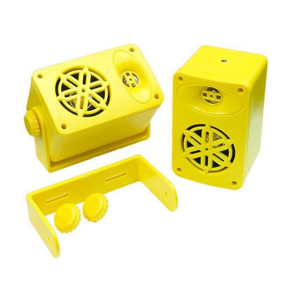 Bassface SPLBOX.4YL 4Ohm 2x50w RMS Waterproof Outdoor Mini Box Speakers (Yellow) Pair