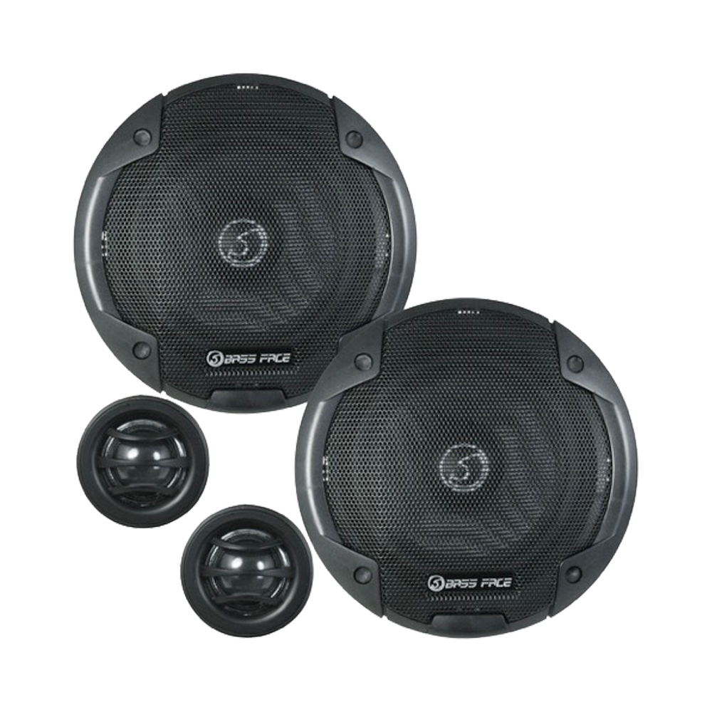 Bassface - BLACKSPL5C.1 5.25 inch 13cm 4Ohm Component Speaker Kit 2x200w RMS Pair