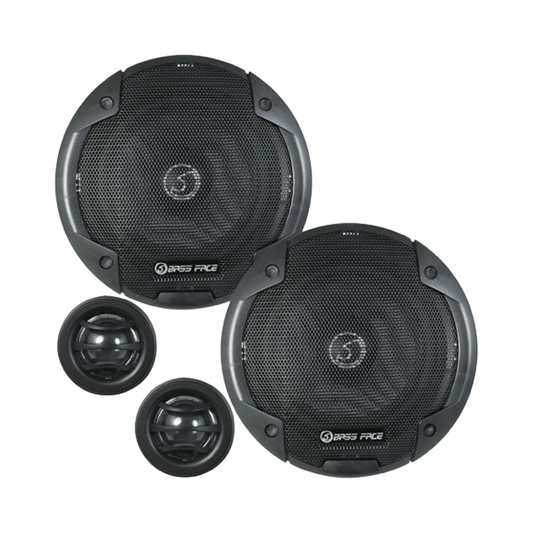 Bassface - BLACKSPL5C.1 5.25 inch 13cm 4Ohm Component Speaker Kit 2x200w RMS Pair