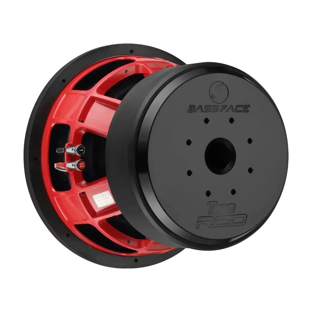 BASSFACE Team RED12/2 12 inch 30cm 2x2Ohm DVC Wide Excursion Competition Subwoofer 3500W RMS