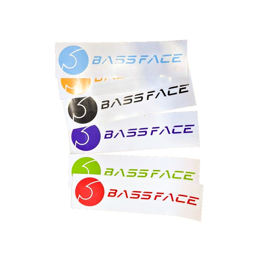 Basm Sticker Bassface BFS600BL Bassface Blue 600mm Window Sticker – FKN Loud