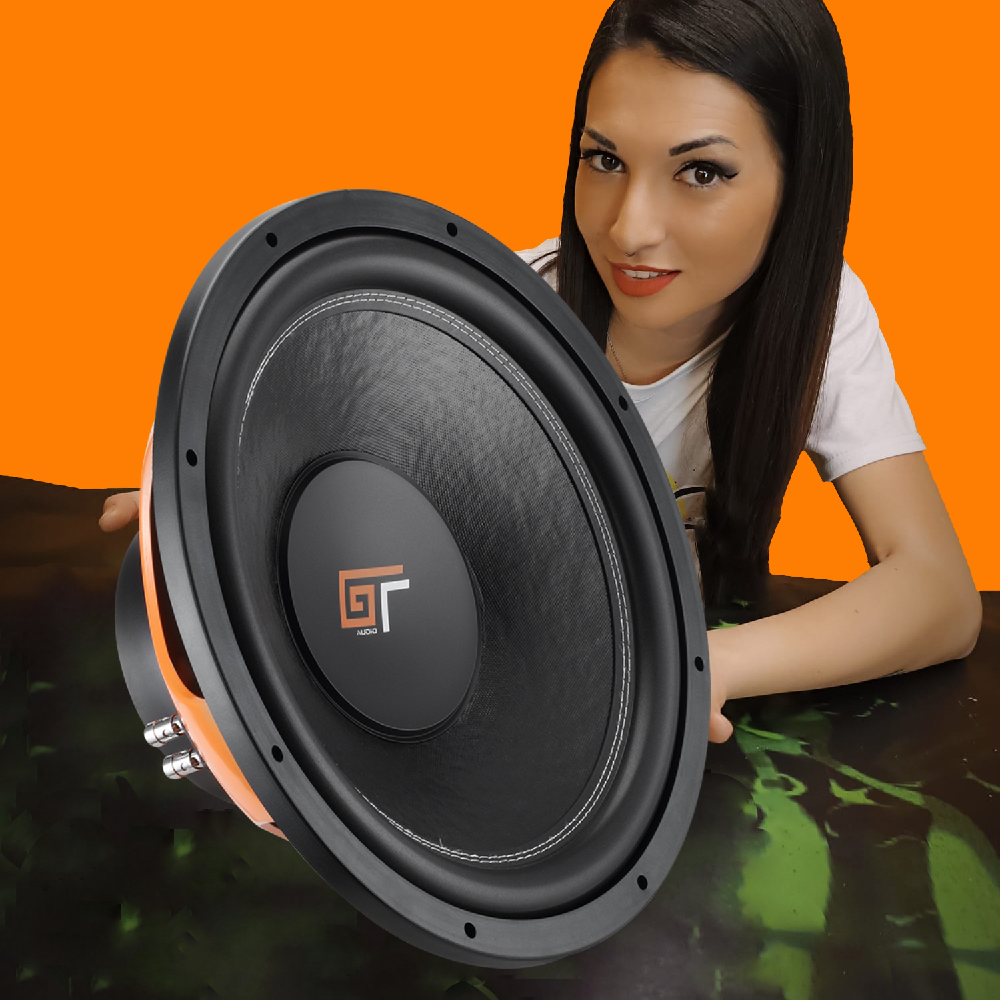 Bassface - GT Audio GT-SW15/4 15 inch 38cm 2x4Ohm DVC Subwoofer 300w RMS