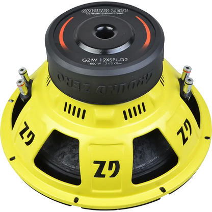 Ground Zero Iridium GZIW-12XSPL-D2 - 12" 30cm 1000 Watt Dual Voice Coil High Quality SPL Subwoofer