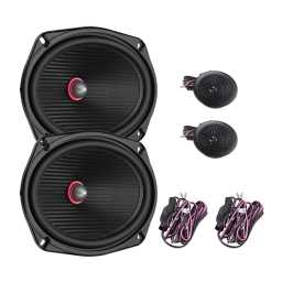 Bassface - Indy CX69 6x9 inch 16.5x23.5cm 4Ohm Component/Coaxial Midrange  2x80w RMS Pair