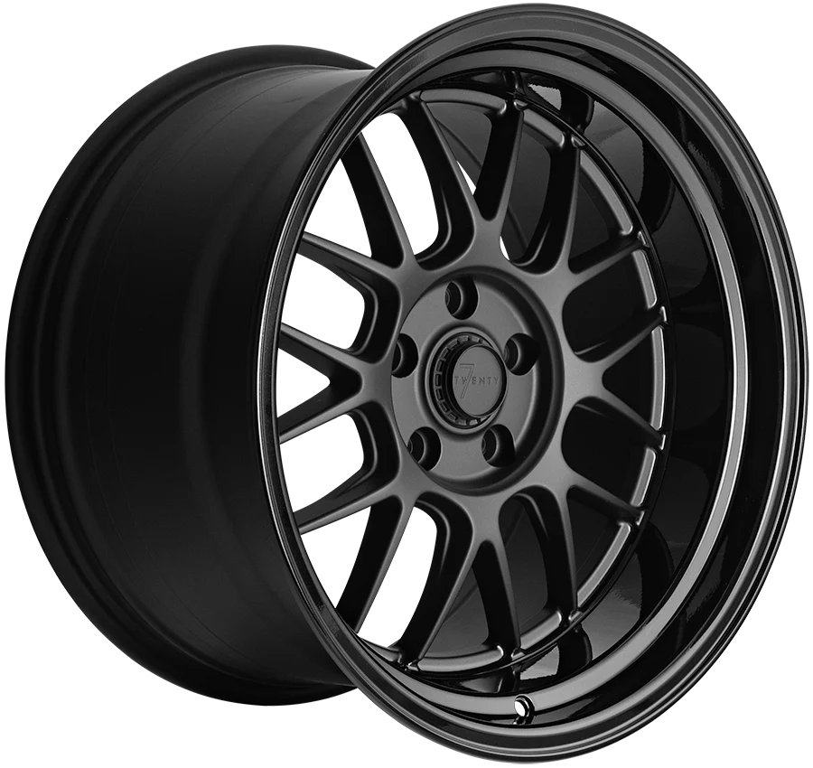 7Twenty Style 57 (Black on Black) 5x114.3 - 9.5x18"+15 - Alloy Wheel