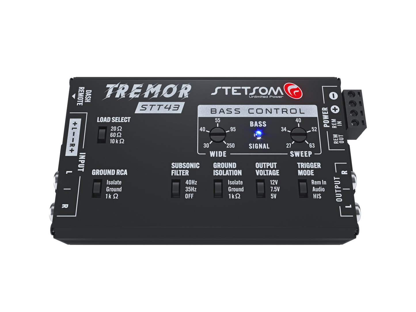 Stetsom STT43 Tremor PRO - Bass Restoration Digital Processor with Bass knob