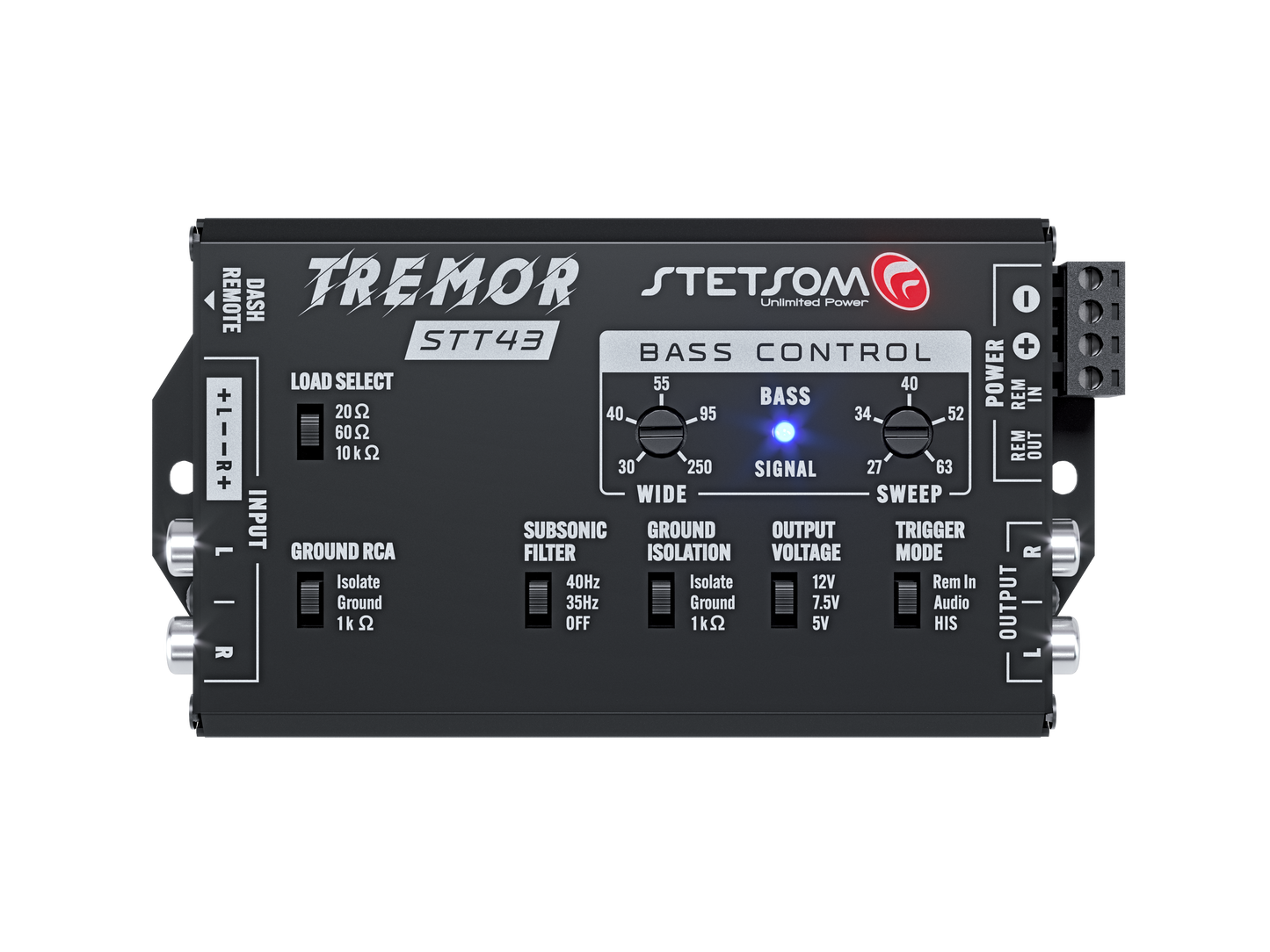 Stetsom STT43 Tremor PRO - Bass Restoration Digital Processor with Bass knob