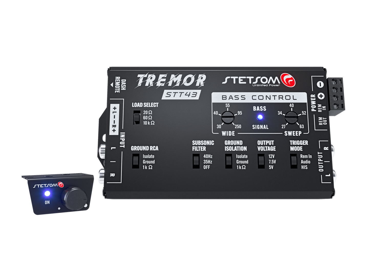 Stetsom STT43 Tremor PRO - Bass Restoration Digital Processor with Bass knob