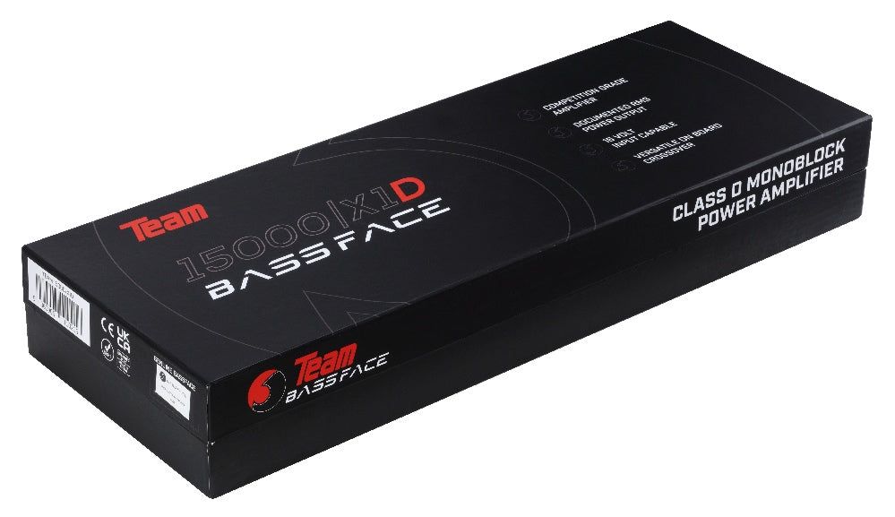 Bassface Team 15000/x1D Class D Mono Amplifier 15000w RMS